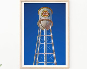 Lucky Strike Water Tower, Tobacco Advertising, Durham NC Photography Photo, Man Cave Art, Vintage Signs, Lucky Strike, Tobacco Road, Tobacco