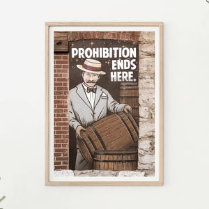 Nashville Photography - Nashville Mural, Country Music, Nashville Print, Bar Decor, Music City Photography, Prohibition Ends Here, Wall Art