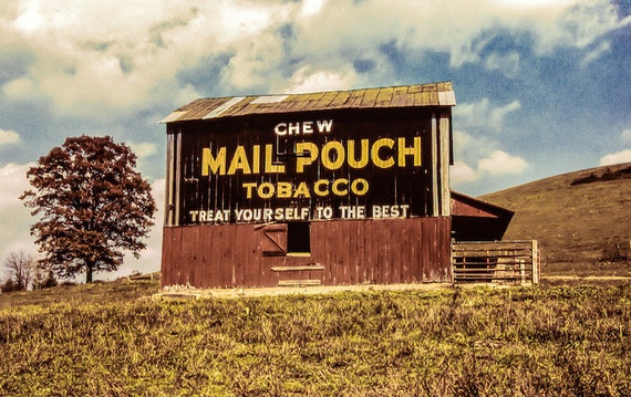 Mail Pouch Tobacco Old Barns Barn Photography Rustic Decor Etsy