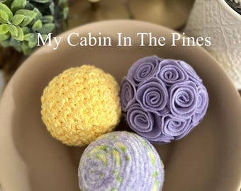 Bridgerton Inspired Pastel Floral Decorative Balls, Bowl Fillers, Mix and Match