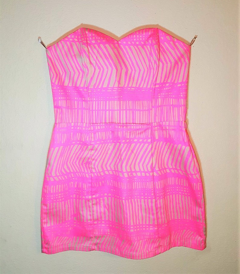 Hot Pink Short Dress On Hanger