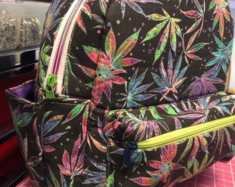 Mini Backpack, marijuana patternj, sale ends 12/4