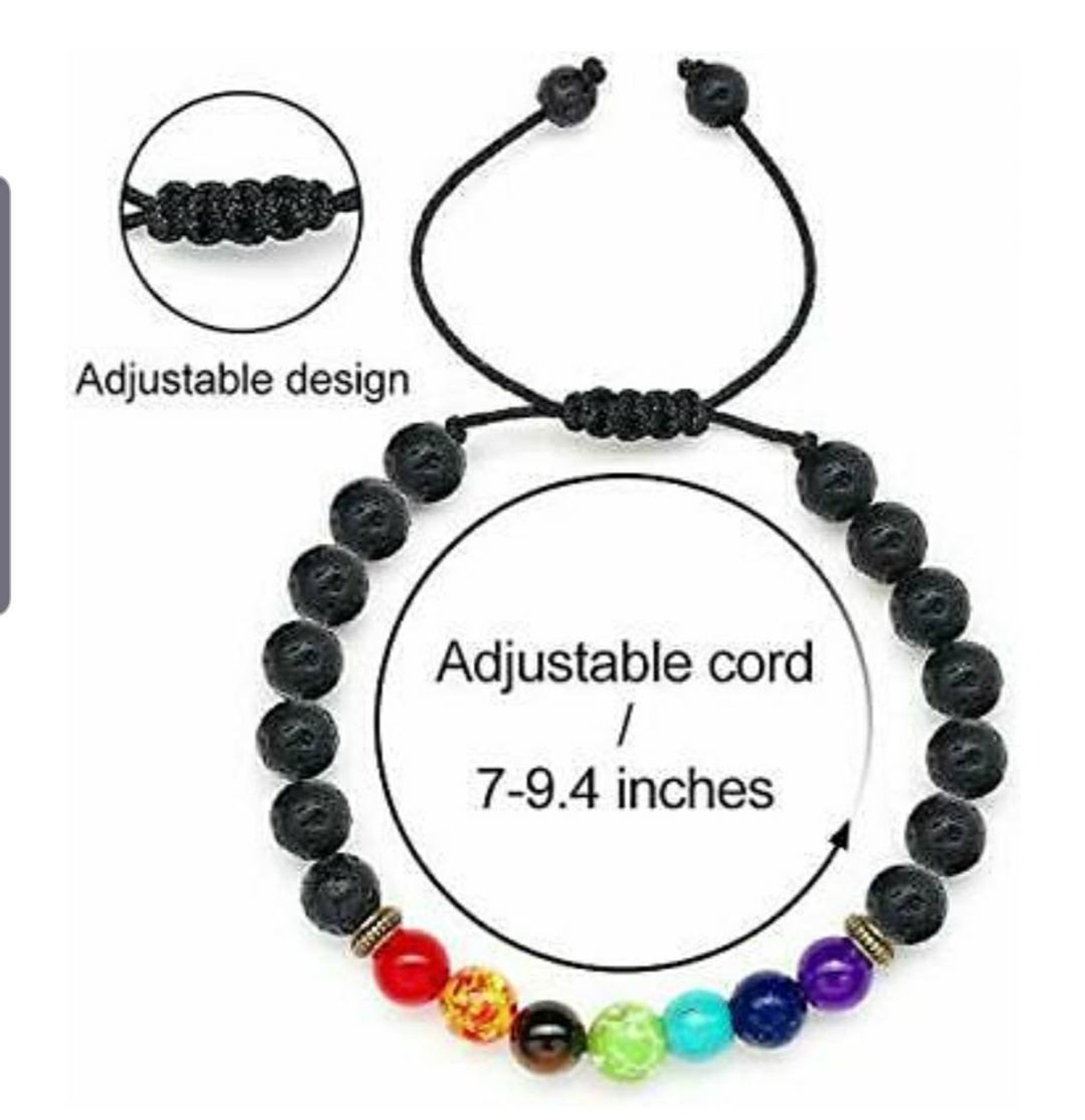 Adjustable 7 Chakra Bracelet Chakra Jewelry Spiritual Etsy