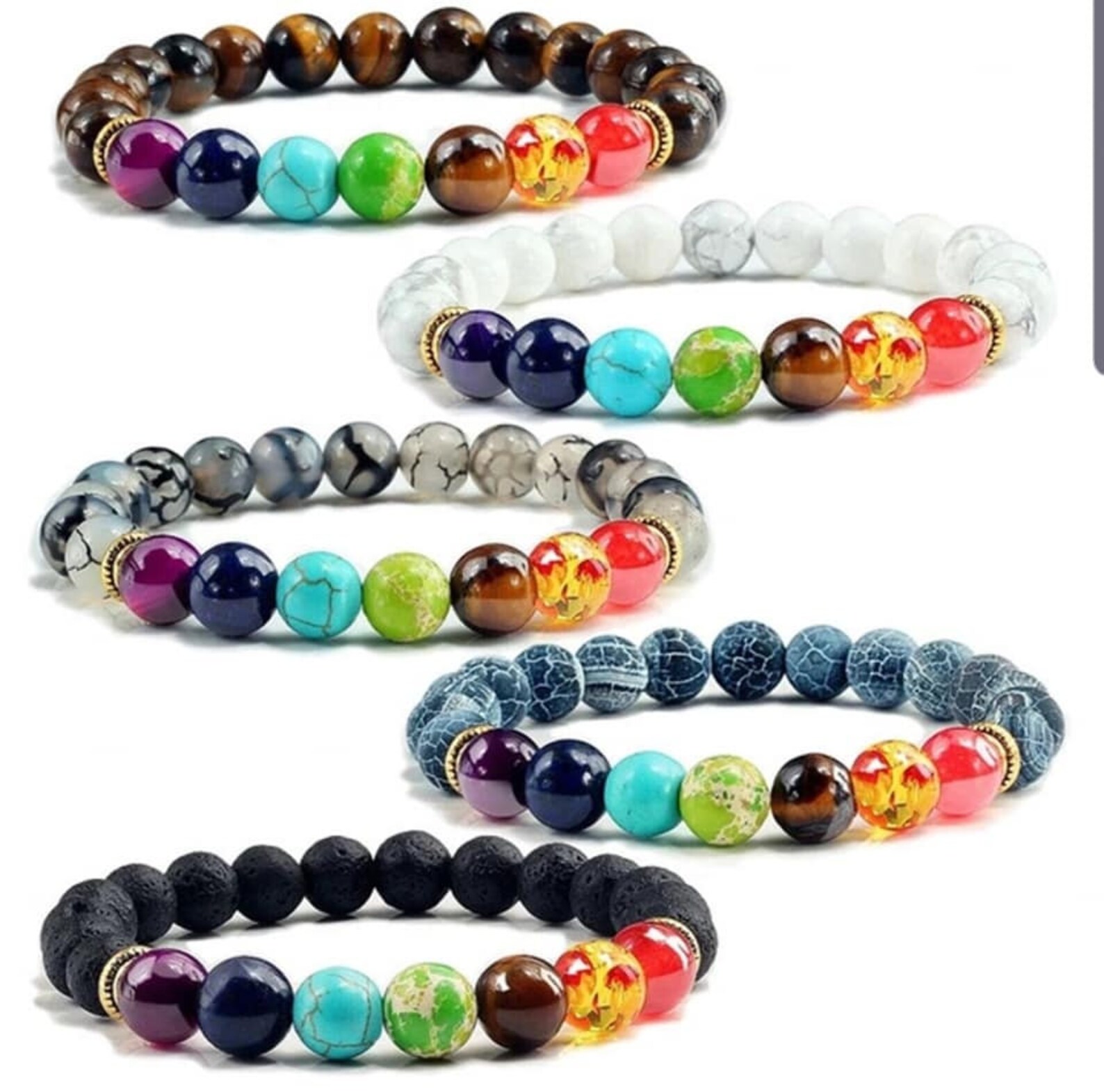 7 Chakra Bracelet Seven Chakra jewelry Spiritual Bracelet Etsy