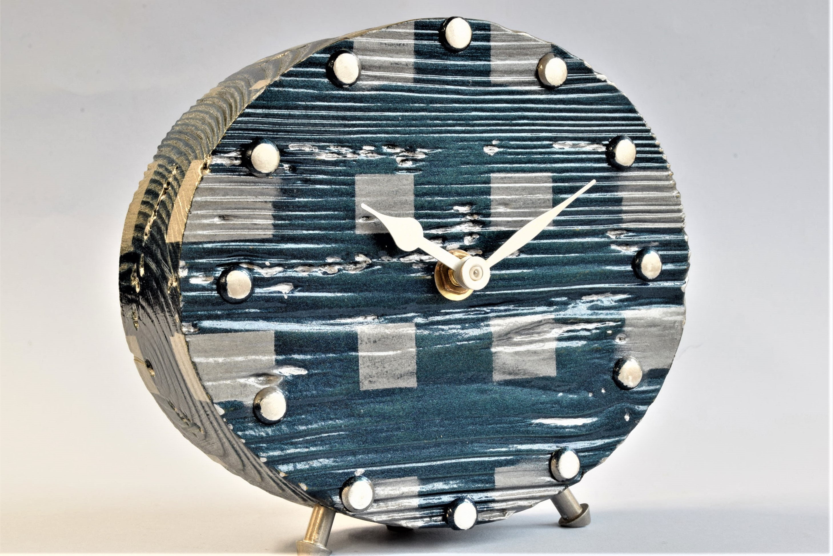 Recycled Wood Clock/ Paint Finish Etsy UK