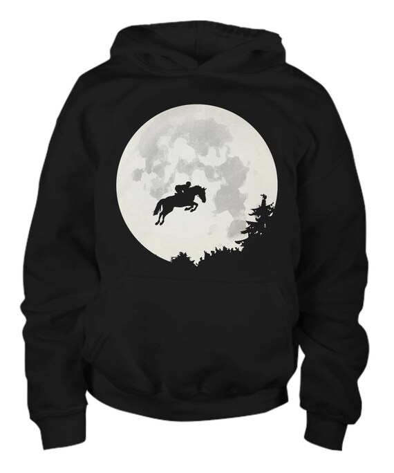 Moon Jumper Youth Horse Hoodie / Horse Sweatshirt / Equestrian | Etsy