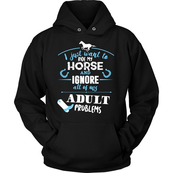 Time Spent Horse Riding Hoodie Personalised Funny Ideal Birthday Gift Rider