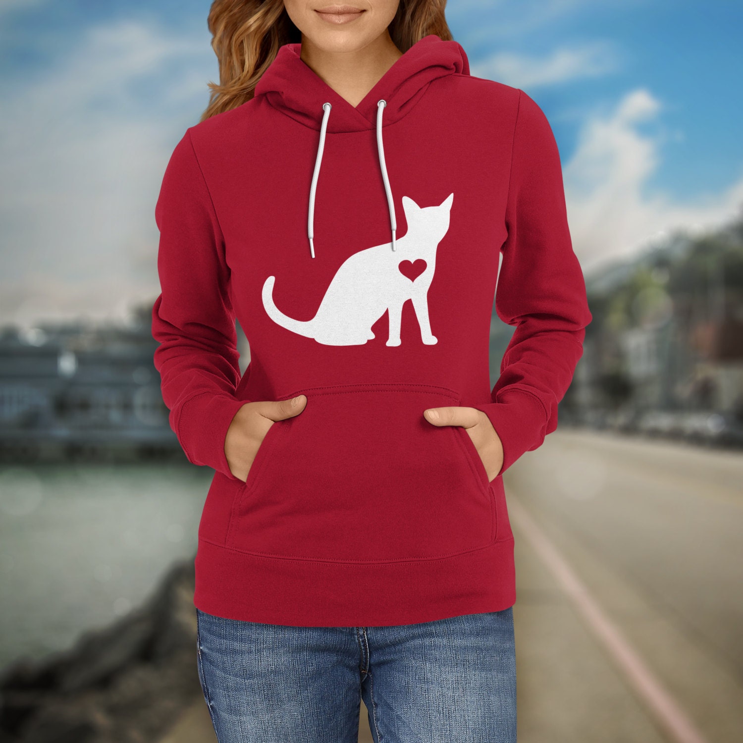 Cat Hoodie / Kitten Hoodie / Gift for Cat Lover / Cat Gift / Etsy