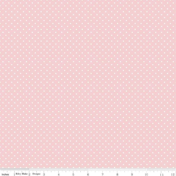 Light Pink Pin Dot Fabric Riley Blake Baby Pink Swiss Dot | Etsy