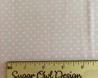Small Pink Dot Fabric - Riley Blake Cotton Baby Pink Swiss