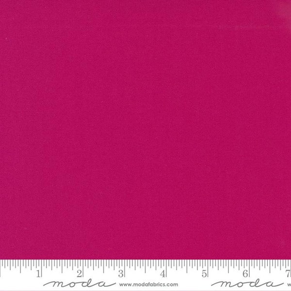 Deep Magenta Pink Fabric - Moda Bella Solids Sangria Cotton Fabric