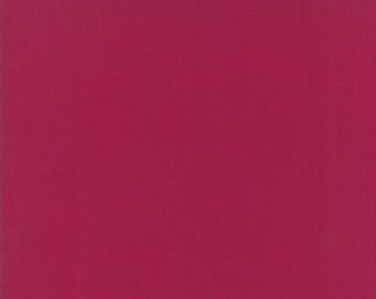 Solid Dark Rose Cotton Fabric - Moda Bella Solids Garnet Cotton