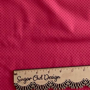 Dark Pink X Fabric - Riley Blake Designs Tonal Kisses in Raspberry