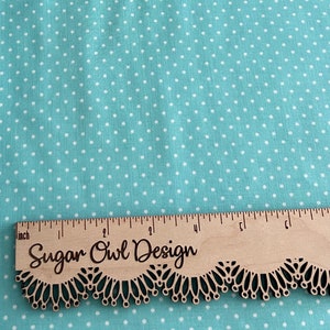 Light Aqua Blue Little Dot Fabric - Riley Blake Aqua Swiss Dot Fabric