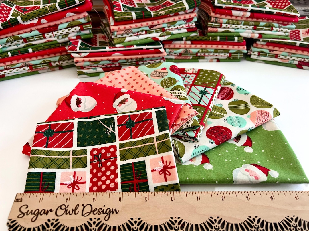 Fat Quarter Bundle of Christmas Fabric by Moda and Riley Blake - Etsy