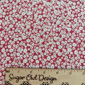 Dark Pink Floral Fabric - Riley Blake Spring Gardens Blossoms in Sugar Pink