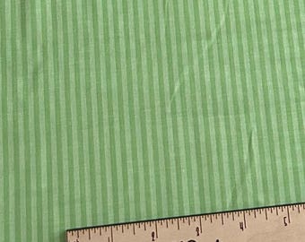 Green Tonal Stripe Fabric - Riley Blake Designs Green 1/8" Stripe - Narrow Stripe Cotton Quilting Fabric