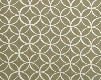 Taupe Fabric - Michael Miller Tile Pile Fabric - Taupe Geometric Fabric