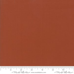 Rust Brown Cotton Fabric - Moda Bella Solids Rust