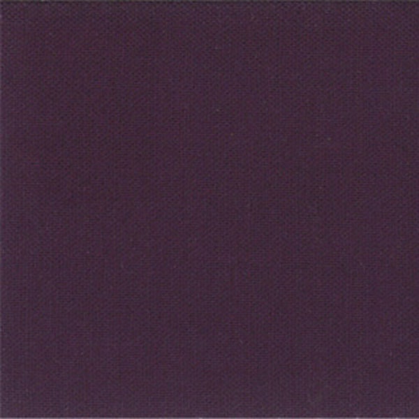 Solid Dark Purple Fabric - Moda Bella Solids Prune - Cotton Woven Solid Fabric
