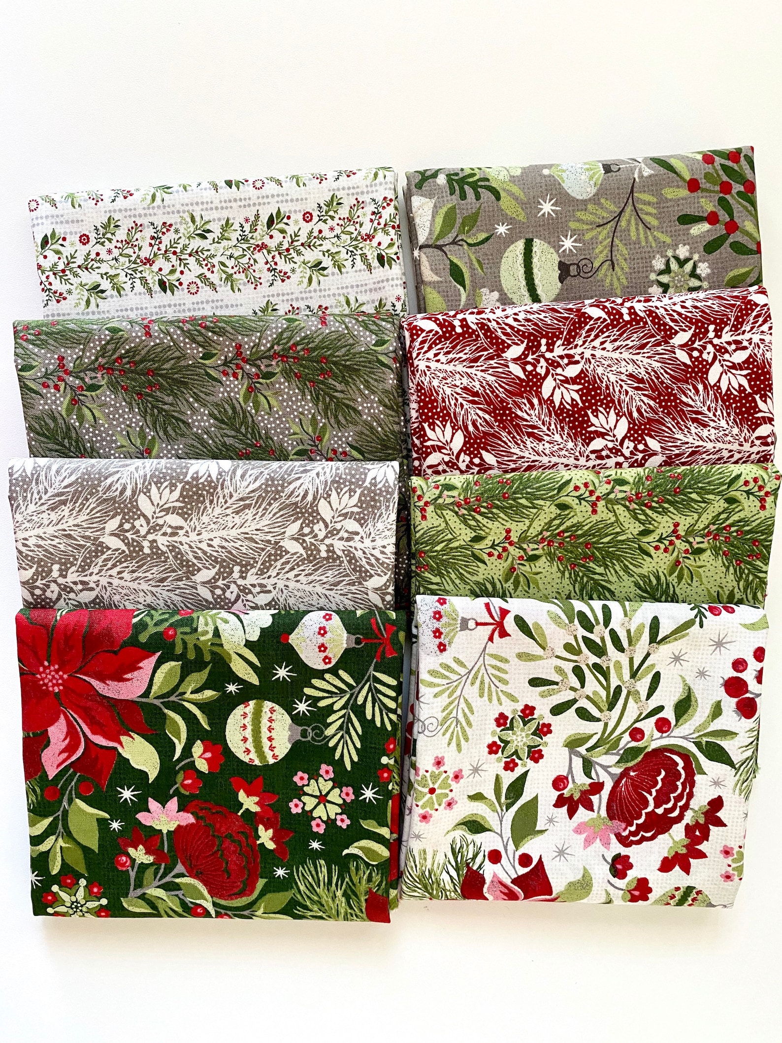 Christmas Fabric Bundle Moda Naughty or Nice Holiday Etsy