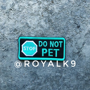 2x4 STOP do not pet patch