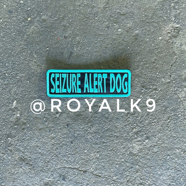 2x6 Seizure alert dog patch