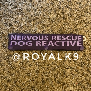 Nervous rescue dog reactive leash wrap