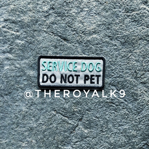 Working Dog Do Not Pet Service Dog Patch Etsy