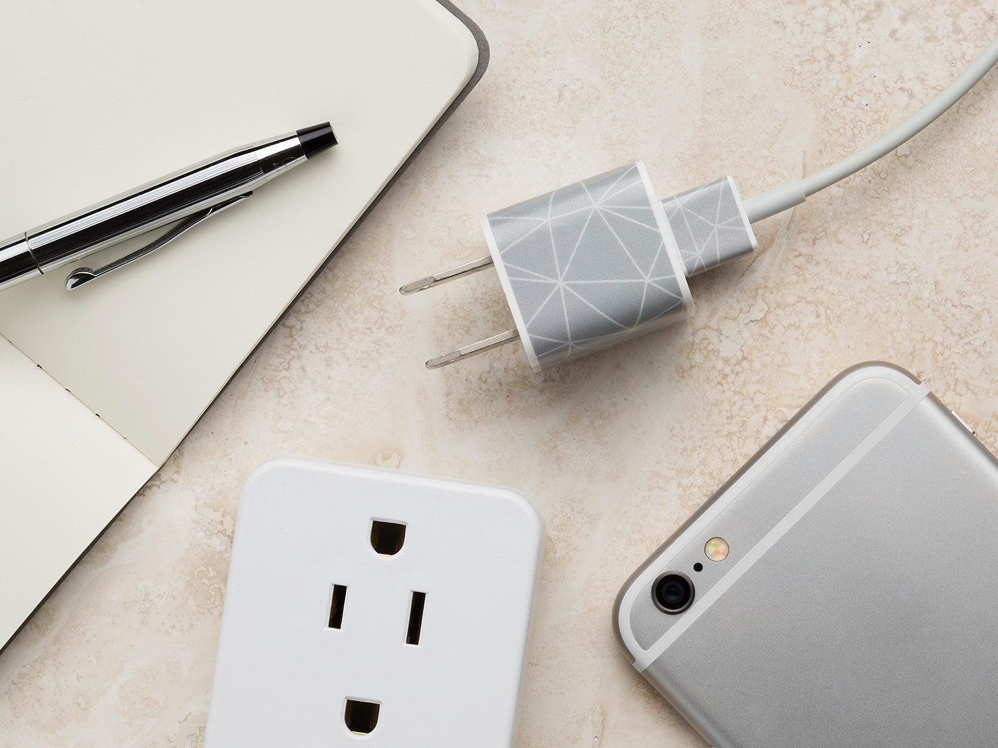 Ios Charger Sticker IPhone Charger Decal - Matrix Silver - Tech Gift for Him or Her - Etsy
