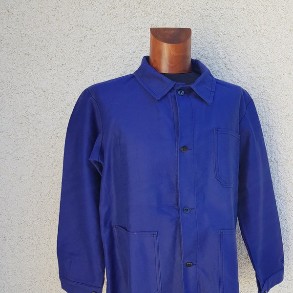 Vintage French Bleu de travail workwear work wear jacket