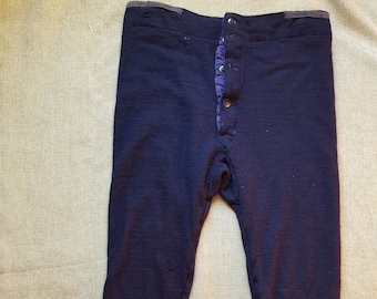 Vintage Long Johns White Cotton Blend Czech Army Thermal Base