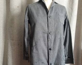 Vintage 1960s French Military Hospital Surgeons Doctors Jacket