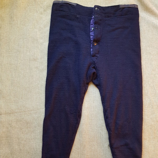 Vintage French thermal wool underwear long johns
