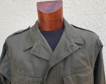 Vintage 1960s French Military Hospital Surgeons Doctors Jacket
