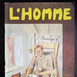 Vintage Französisch Herren Stil Magazin L&#39;Homme formelle Schneiderei maßgefertigt 1939
