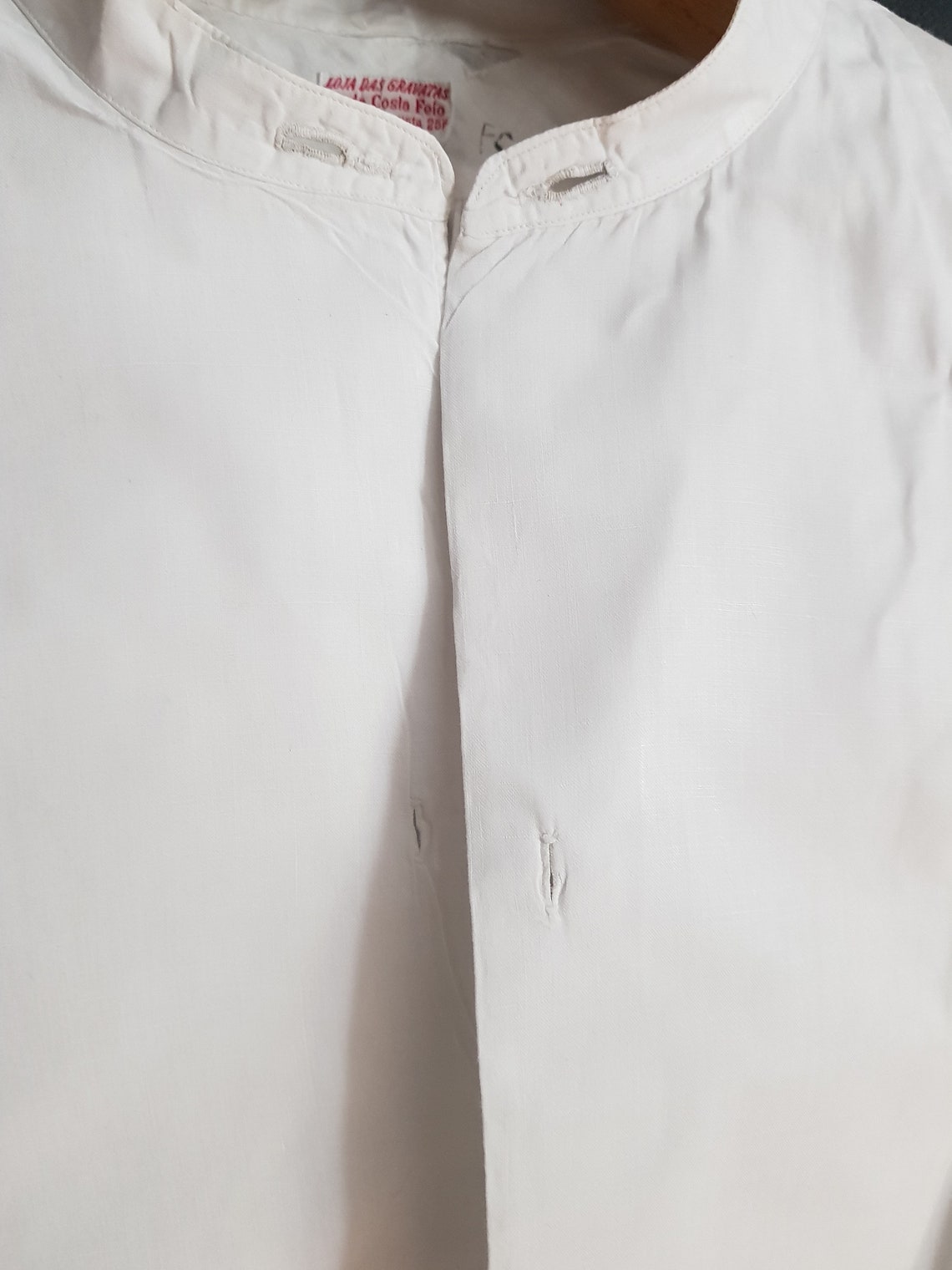 Vintage dress shirt Lisbon Portugal Da Costa Feio tailored bespoke, photo 2 of 5