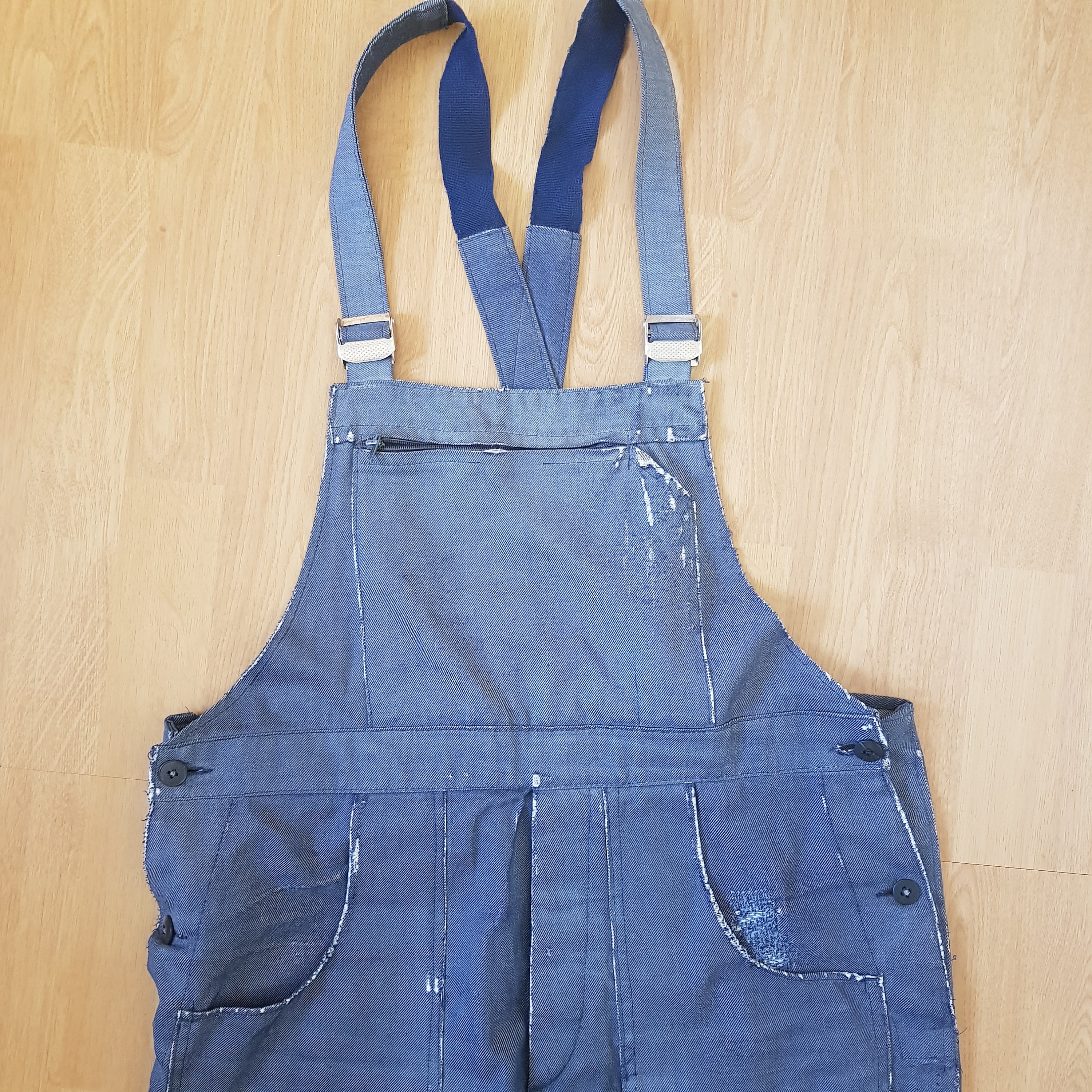 Vintage German cotton work coveralls salopette dungarees workwear chore engineer M