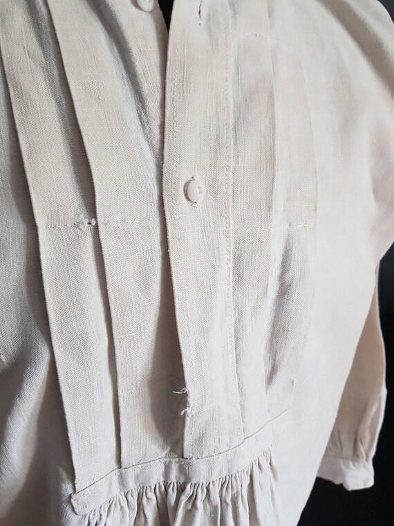 Antique French Linen Farmers Work Shirt Smock M Medium - Etsy