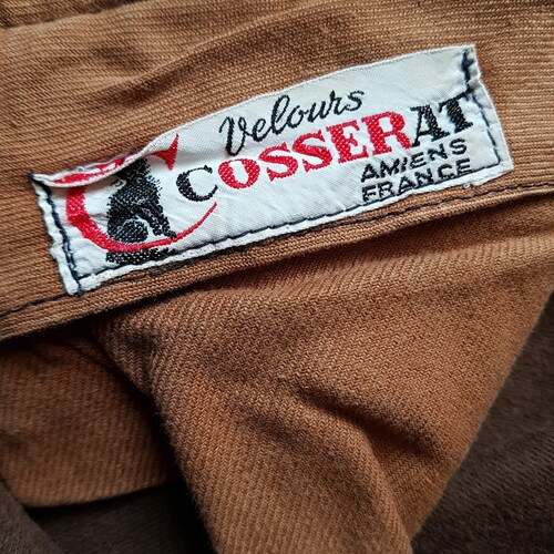 Vintage French Brown shops corduroy Cosserat pants trousers hunting chore workwear boro