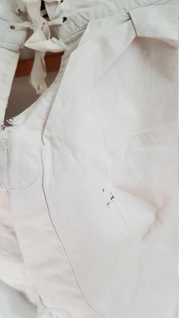 Antique mens linen drawers underwear breeches full le… Gem