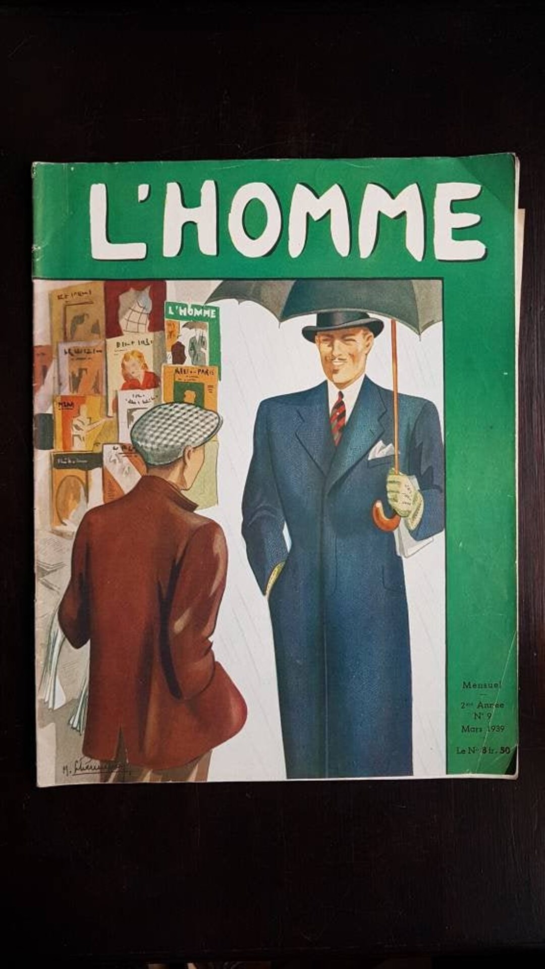 Vintage French Mens Style Magazine L'homme Formal Tailoring Bespoke ...