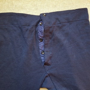 Traditional Long Johns With Yoke/button Front and Brace Tapes 