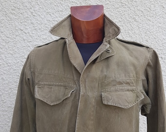 1970s French M47 khaki army military jacket militaria