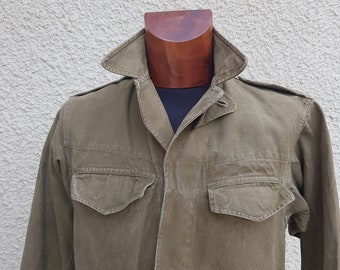 1970s French M47 khaki army military jacket militaria S-M