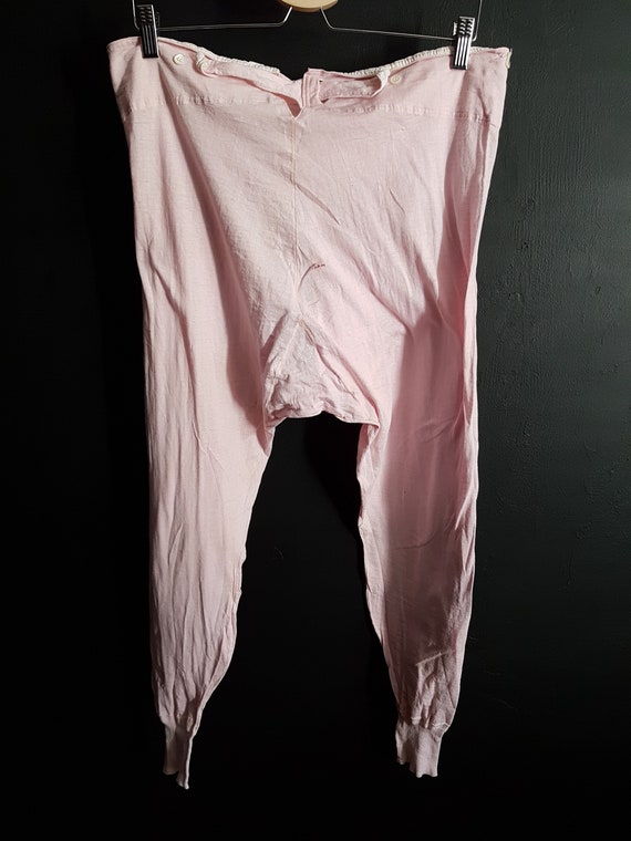 Antique mens linen drawers underwear breeches ful… - image 8