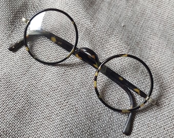 1940s French round tortoiseshell spectacles frame