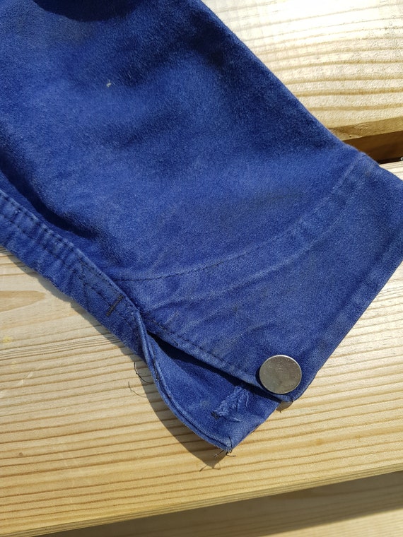 Ancien pantalon bleu de travail A. Lafont Vintage 50 60 blue