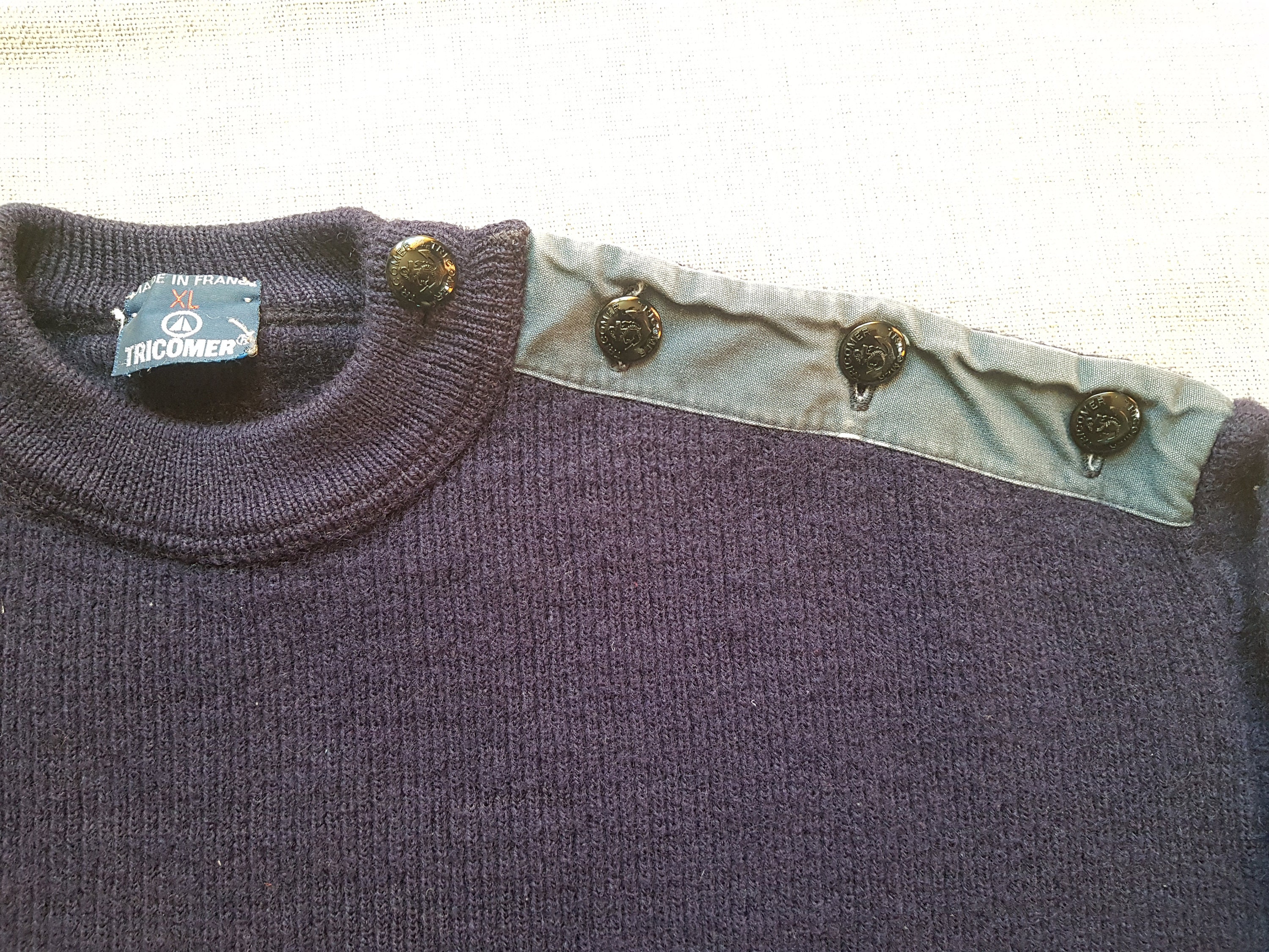 Vintage French Breton Fisherman's Wool 