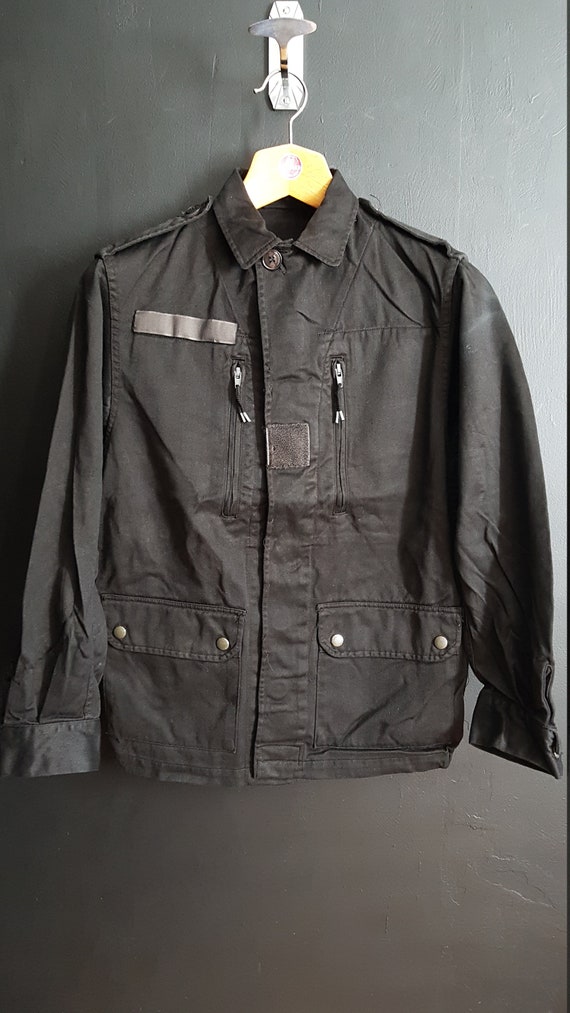 Vintage French M64 army field jacket black S/M - Gem
